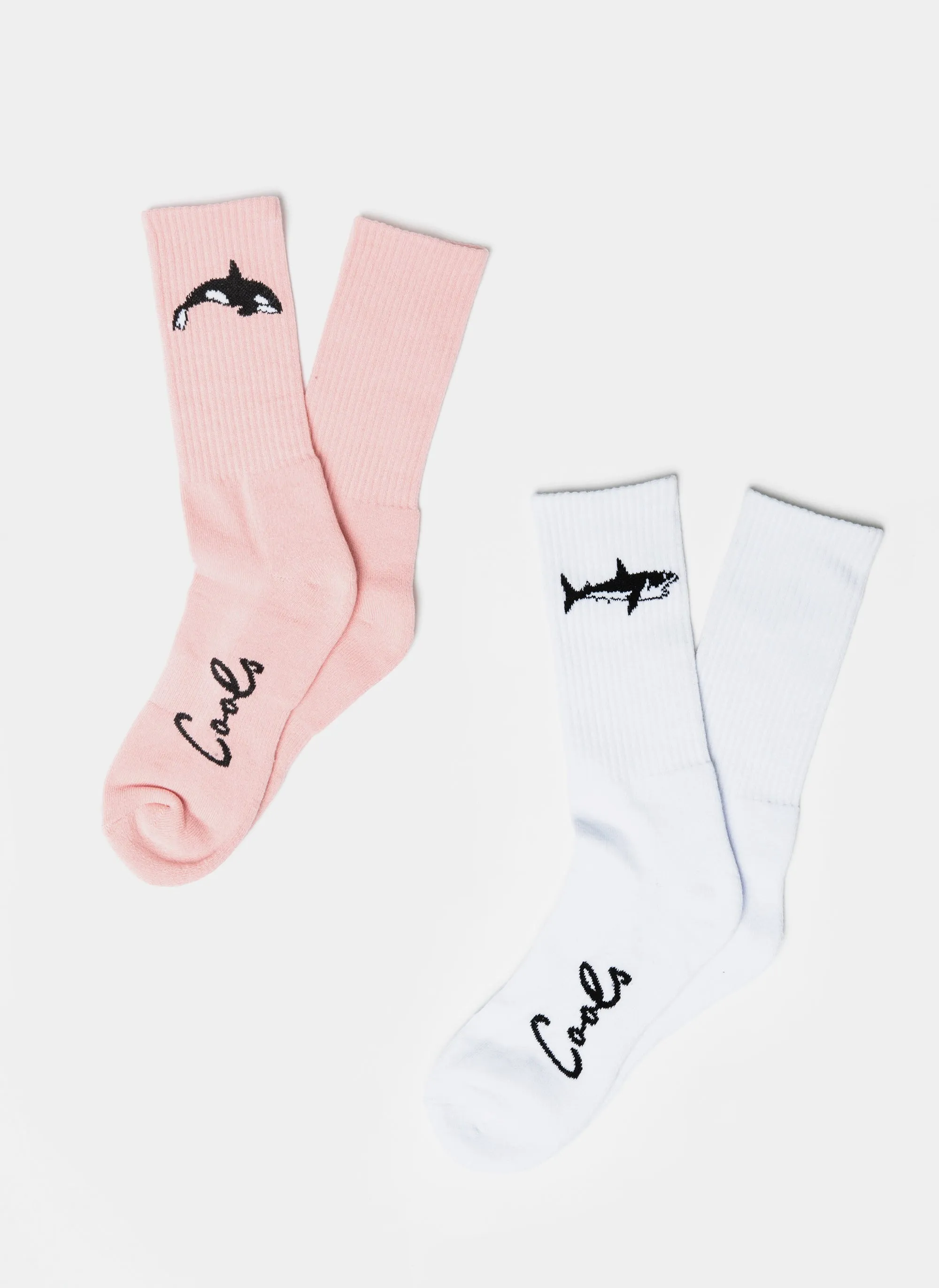 2-Pack Sock White/Pink