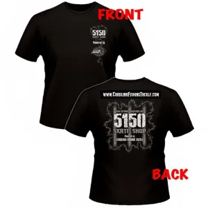 5150 Skate Shop OG Black with White Print T-Shirts