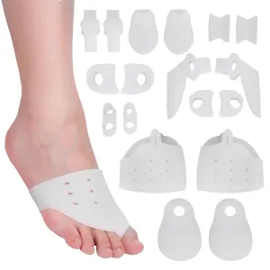 9Pairs Bunion Corrector & Relief Kit Bunion Valgus Splints Protect Sleeves Toe Separators Corrector Pain Relief Toe Alignment Spreaders Separators Straightener