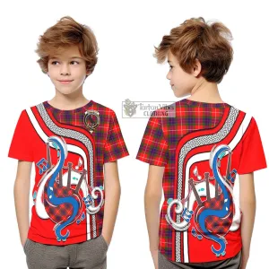 Abernethy Tartan Kid T-Shirt with Epic Bagpipe Style