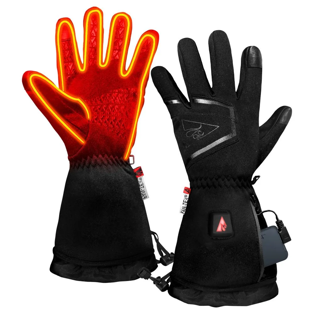 ActionHeat AH-FWGV-5V-M-2X 5V Plush-Softshell Heated Gloves for Men - Black - 2XL