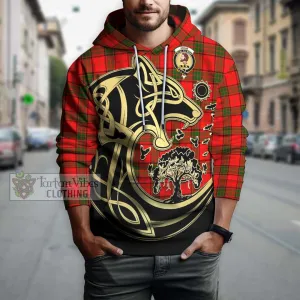 Adair Tartan Hoodie with Family Crest Celtic Wolf Style