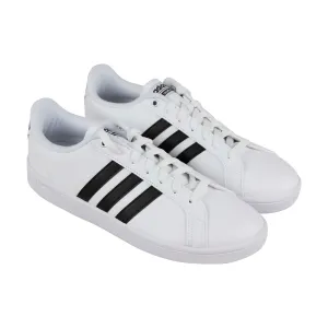 Adidas Cf Advantage AW4294 Mens White Leather Lace Up Lifestyle Sneakers Shoes