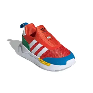 Adidas Infant ZX 360 Lego Sneakers, Bold Orange/Cloud White/Shock Blue