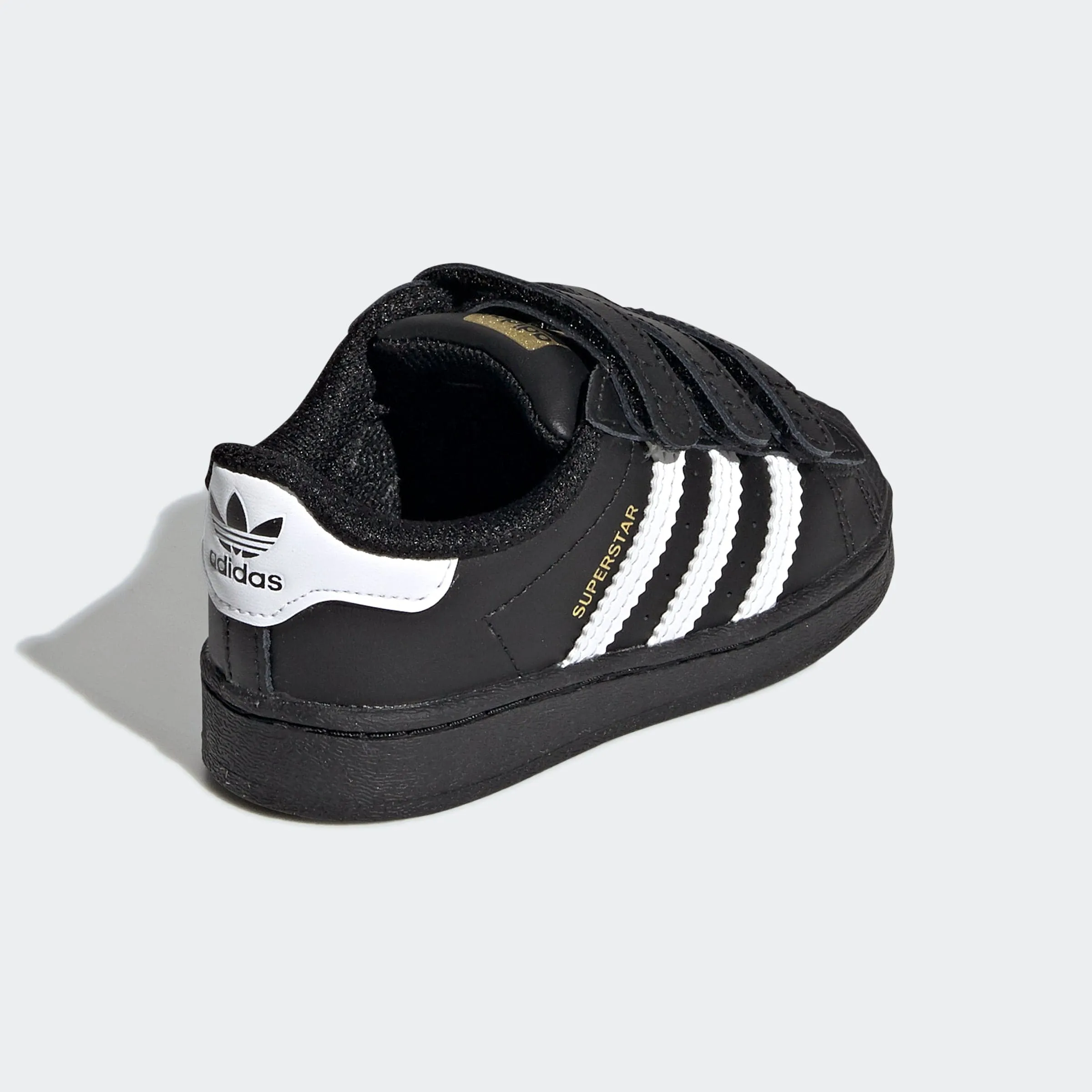 ADIDAS ORIGINALS Boys Black Superstar Trainers