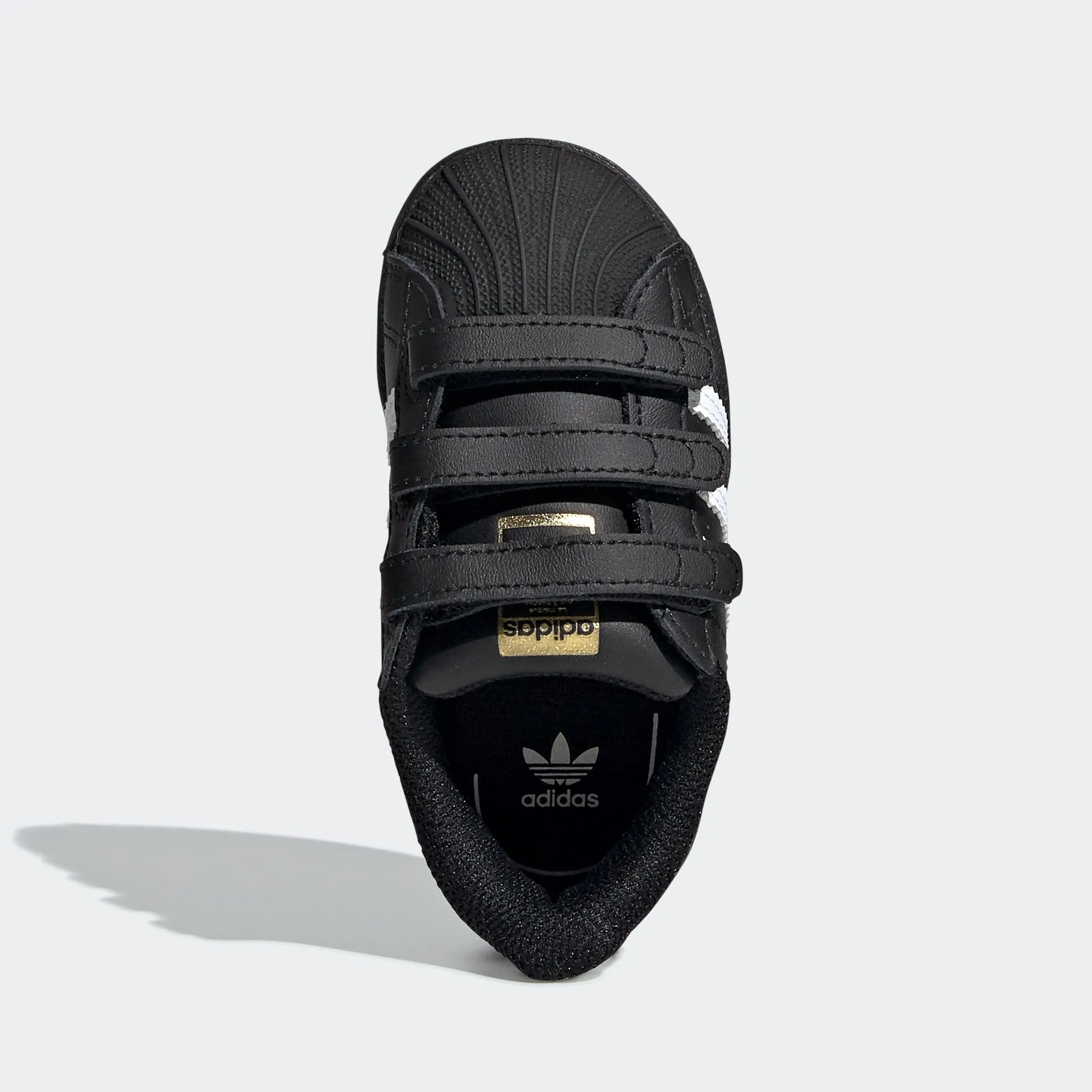 ADIDAS ORIGINALS Boys Black Superstar Trainers