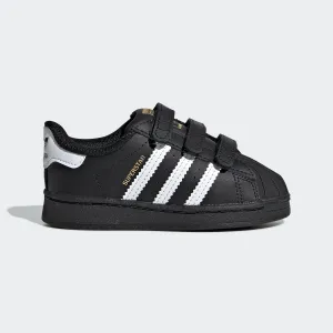 ADIDAS ORIGINALS Boys Black Superstar Trainers