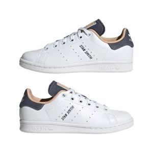 Adidas Originals scarpa sneakers da ragazzi Stan Smith ID7195 bianco-blu