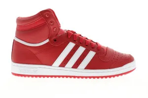 Adidas Top Ten HI EF2518 Mens Red Leather High Top Basketball Sneakers Shoes