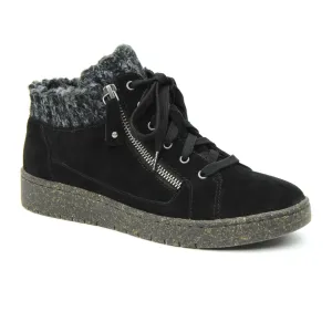 Aetrex Bonnie Ankle Boot (Women) - Black Suede