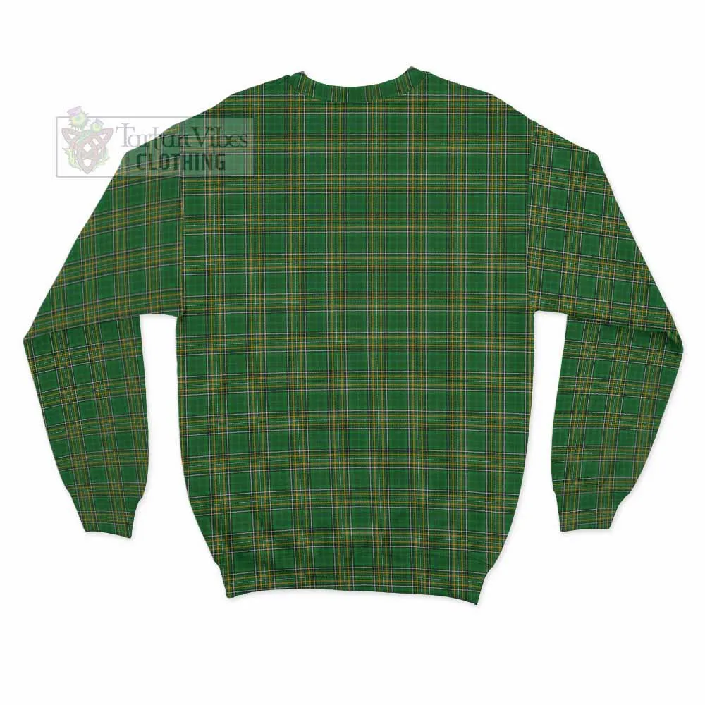 Aiken Irish Clan Tartan Sweatshirt with Coat of Arms