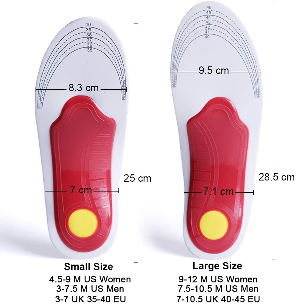 Ailaka High Arch Support Shoe Insoles Inserts for Flat Feet - Orthotic Insoles High Arch for Men Women Arch Pain, Plantar Fasciitis Relief Insoles 9-12 M US Women/7.5-10.5 M US Men