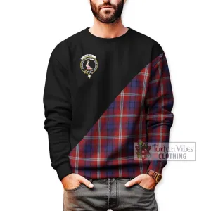 Ainslie Tartan Sweatshirt with Family Crest and Military Logo Style