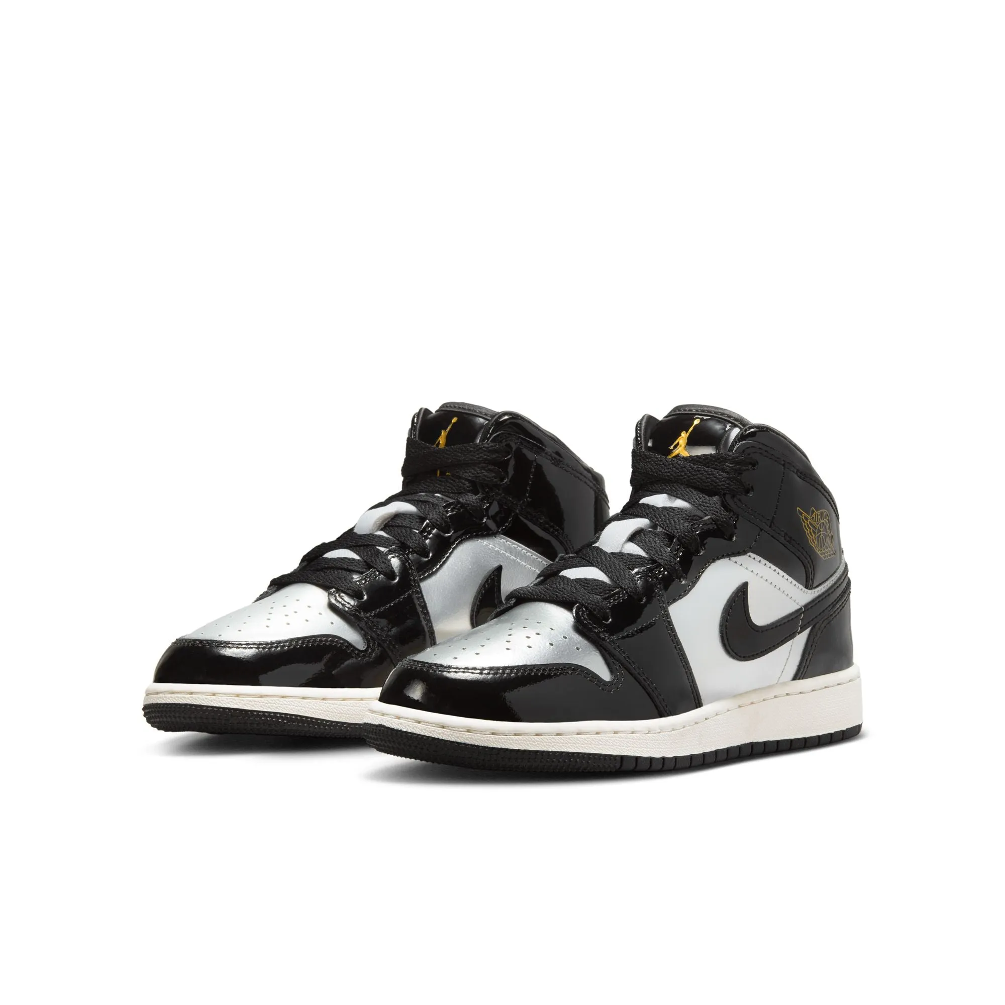 Air Jordan 1 Mid SE (GS) 'Black/Metallic Gold'