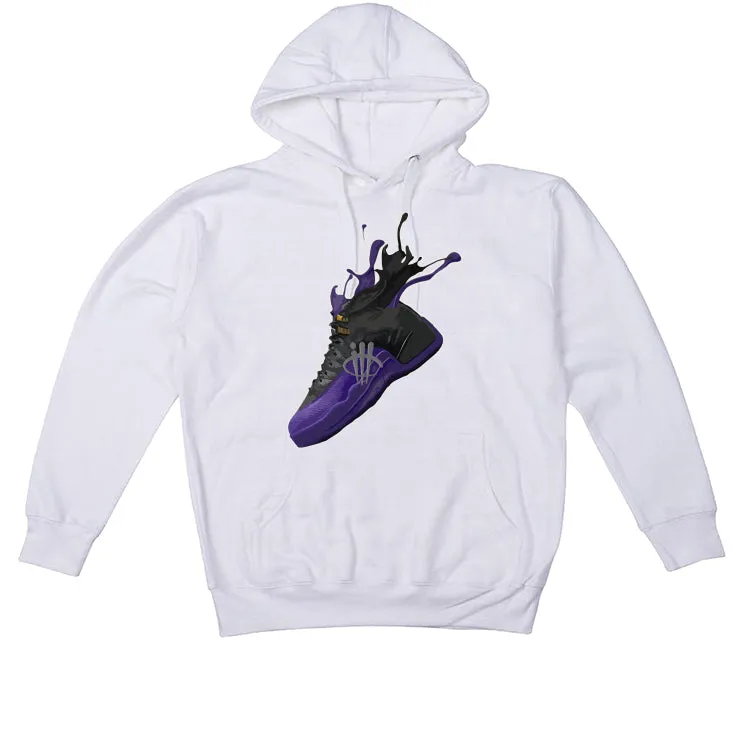 Air Jordan 12 Field Purple - White T-Shirt (SPLASH 12)