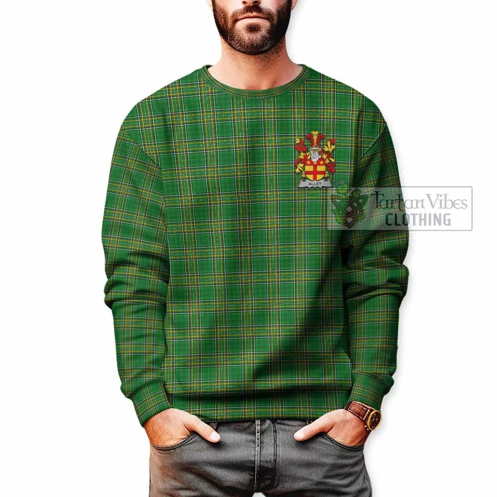 Alley Irish Clan Tartan Sweatshirt with Coat of Arms