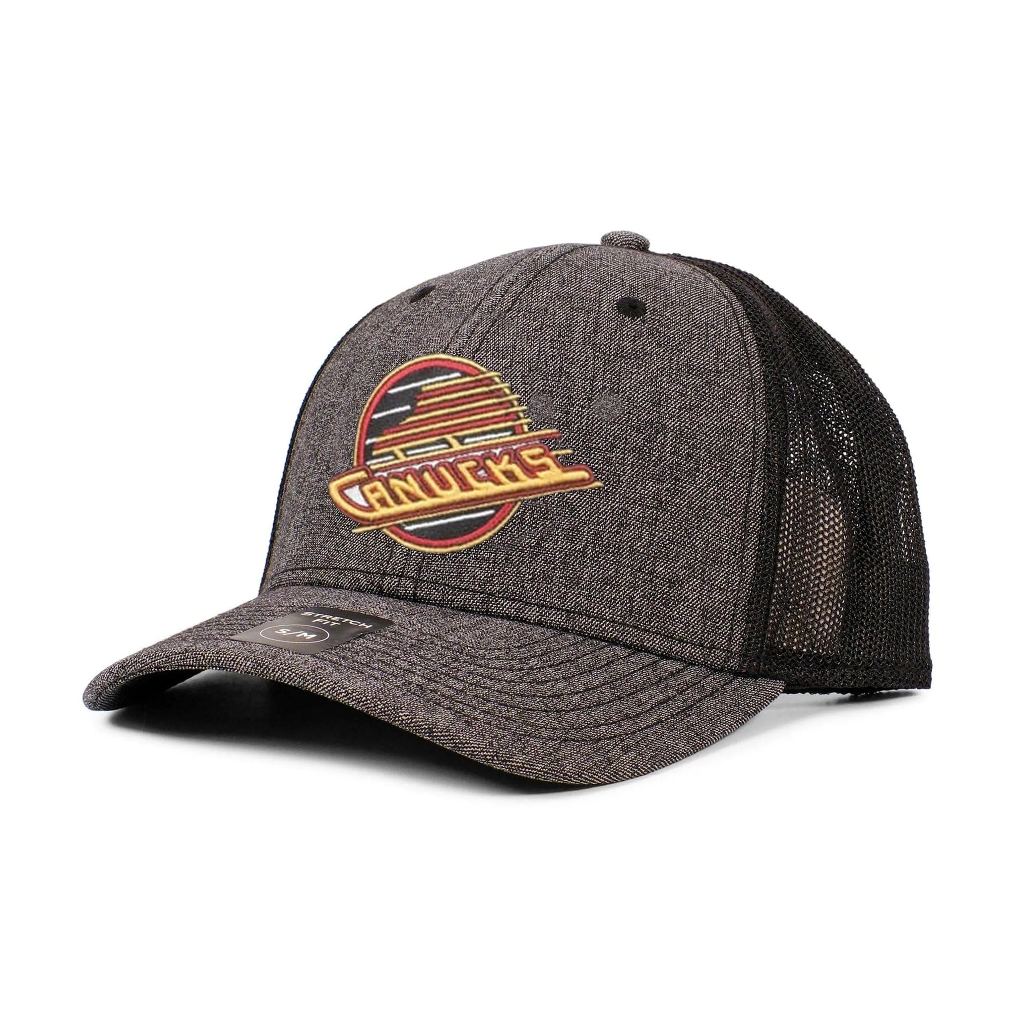 American Needle NHL Heather Poly TC Hat - Vancouver Canucks Retro Skate