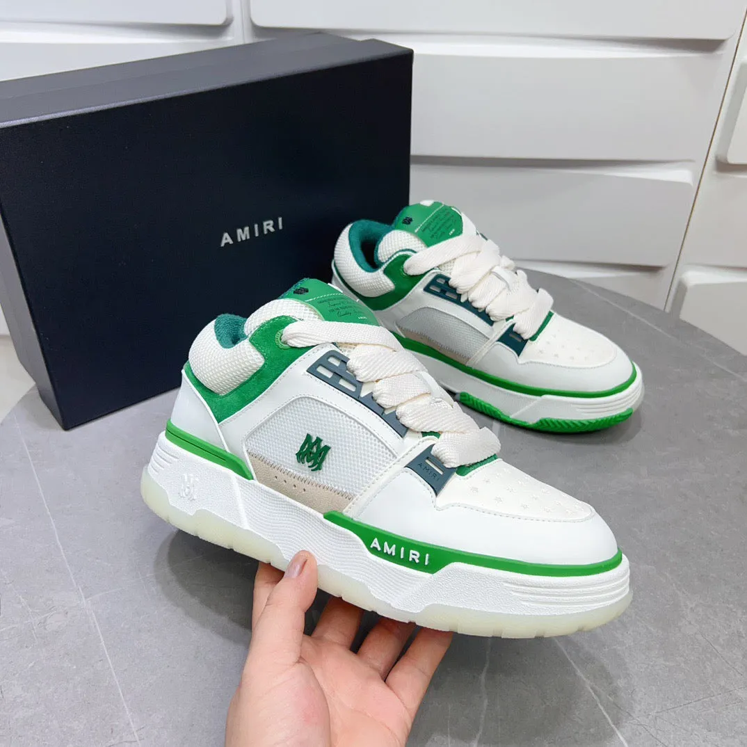 AMR MA-1 White and Green Sneakers-128