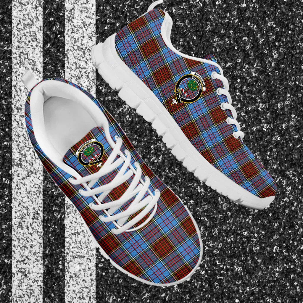 Anderson Modern Tartan Sneakers with Family Crest