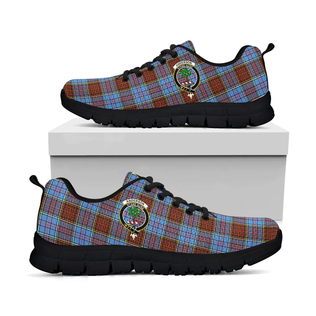 Anderson Modern Tartan Sneakers with Family Crest