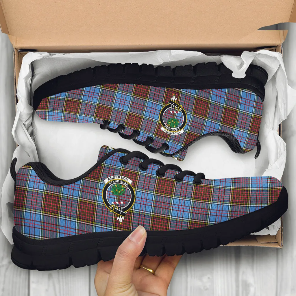 Anderson Modern Tartan Sneakers with Family Crest