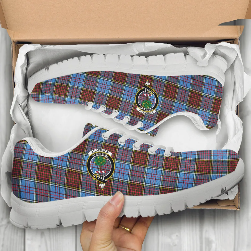 Anderson Modern Tartan Sneakers with Family Crest