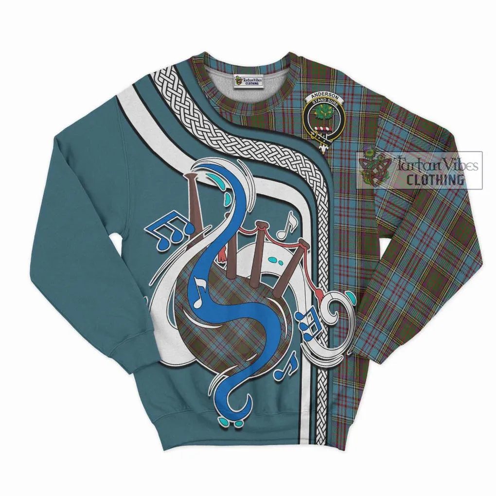 Anderson Tartan Sweatshirt with Epic Bagpipe Style