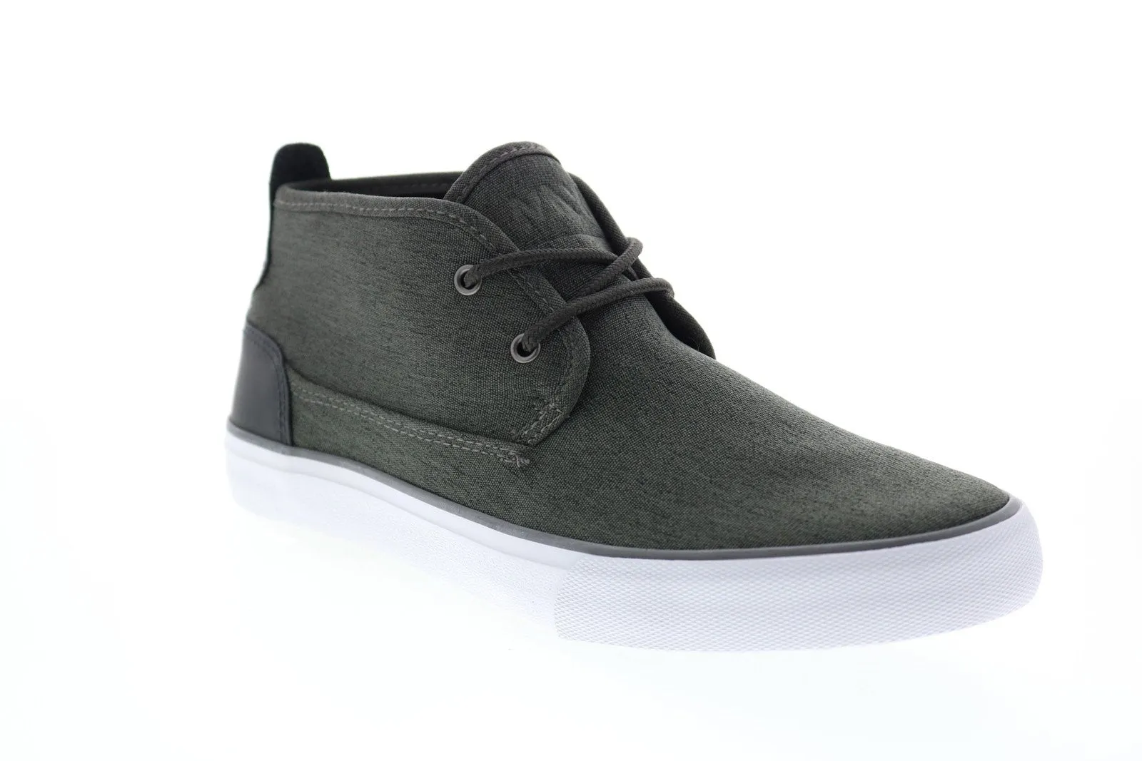 Andrew Marc Bergen Mid NYBERGMHC-0277 Mens Gray Canvas Lifestyle Sneakers Shoes