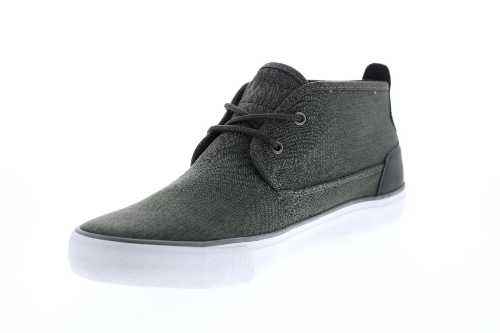 Andrew Marc Bergen Mid NYBERGMHC-0277 Mens Gray Canvas Lifestyle Sneakers Shoes