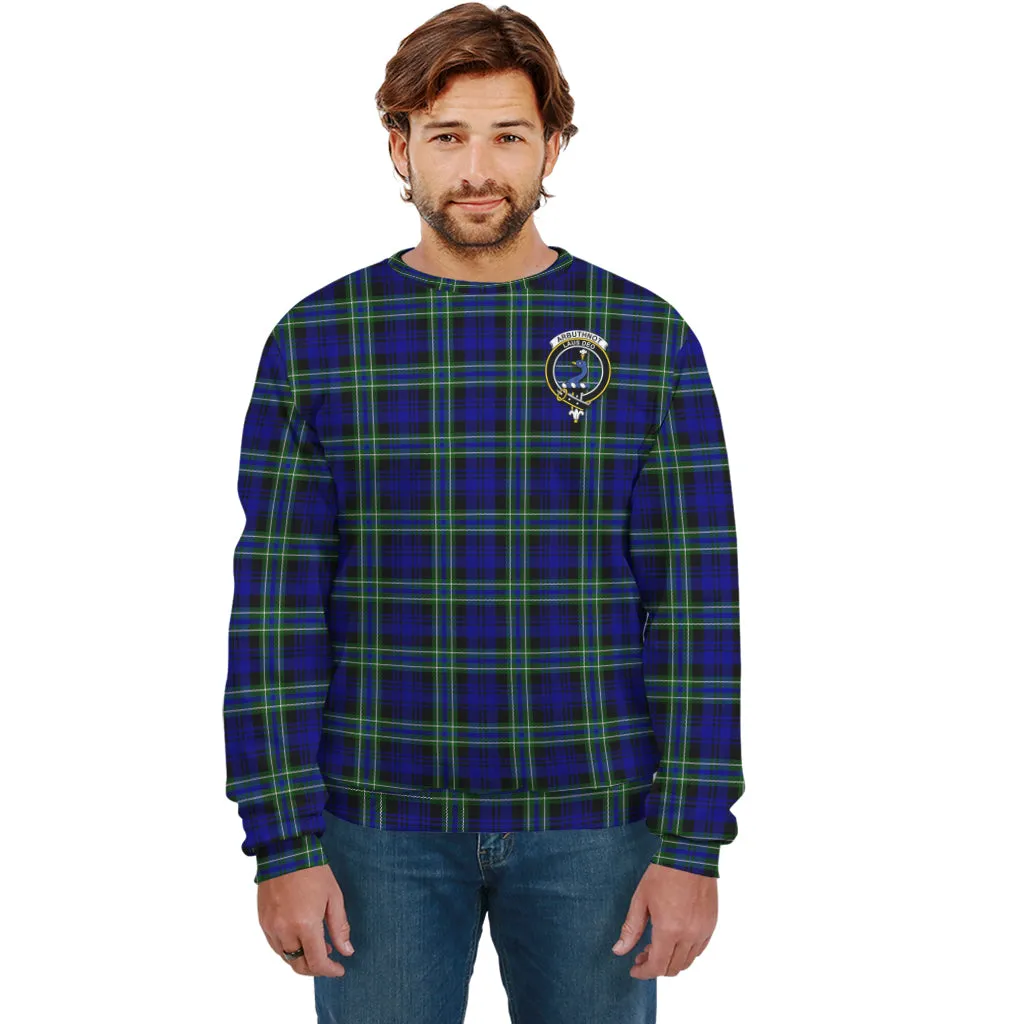 Arbuthnot Modern Tartan Sweatshirt with Family Crest