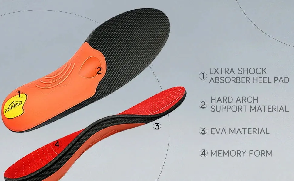 Arch Heavy Support Plantar Sport Orthopedic Insert Insole