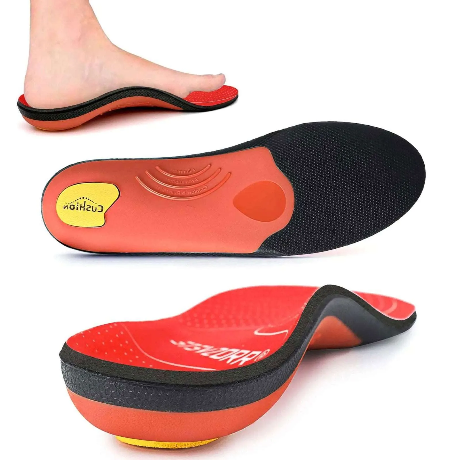 Arch Heavy Support Plantar Sport Orthopedic Insert Insole