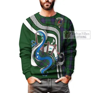 Armstrong Tartan Sweatshirt with Epic Bagpipe Style