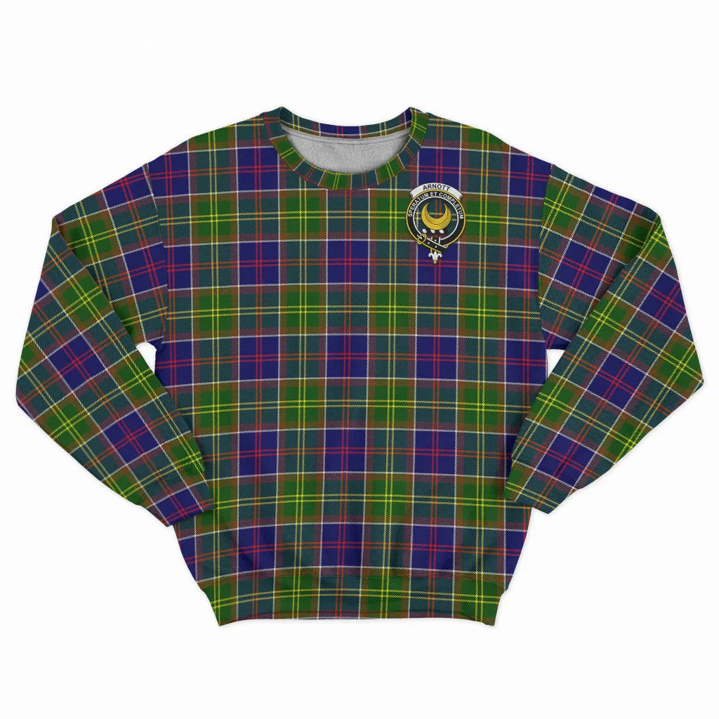 Arnott Tartan Sweatshirt with Family Crest