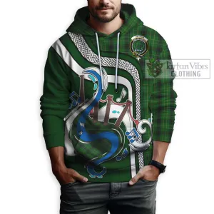 Arthur Highland Tartan Hoodie with Epic Bagpipe Style