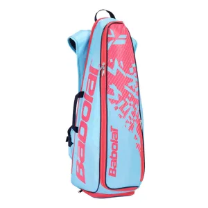 Babolat BackRacq Badminton Bag - Sky Blue/Pink | Lightweight & Spacious Racket Bag for Players