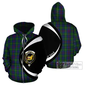 Bailey Tartan Hoodie with Family Crest Circle Style