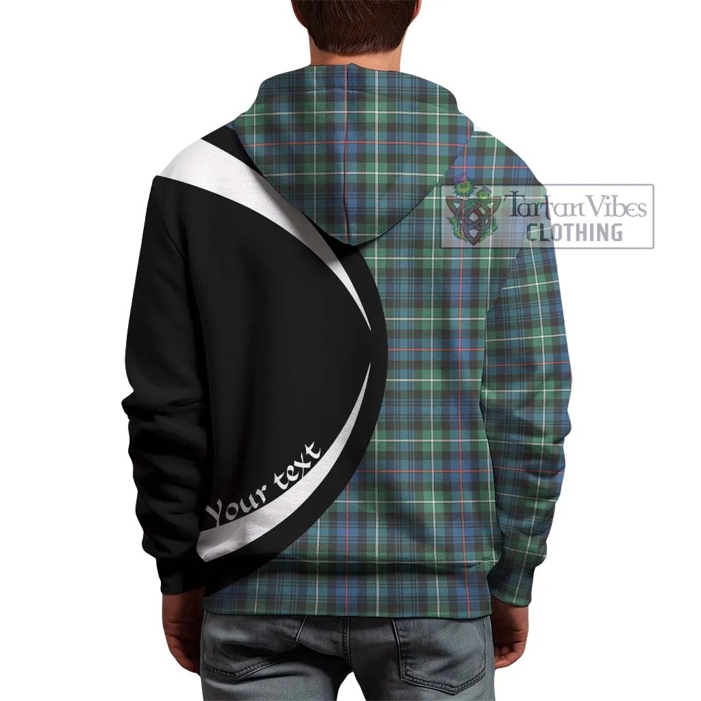 Baillie Ancient Tartan Hoodie with Family Crest Circle Style