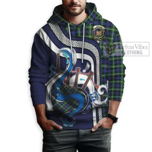 Baillie (Bailey) Tartan Hoodie with Epic Bagpipe Style