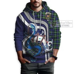 Baillie of Polkemmet Tartan Hoodie with Epic Bagpipe Style