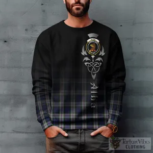 Baird Dress Tartan Sweatshirt Featuring Alba Gu Brath Family Crest Celtic Inspired