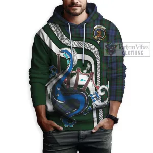 Baird Tartan Hoodie with Epic Bagpipe Style