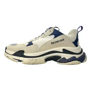 Balenciaga Triple S Leather, Nubuck & Mesh Sneakers. Size 45