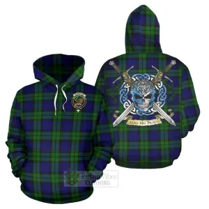 Bannatyne Tartan Hoodie with Family Crest Celtic Skull Style