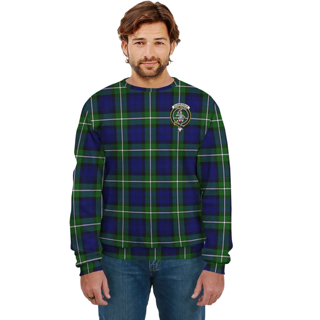 Bannerman Tartan Sweatshirt with Family Crest