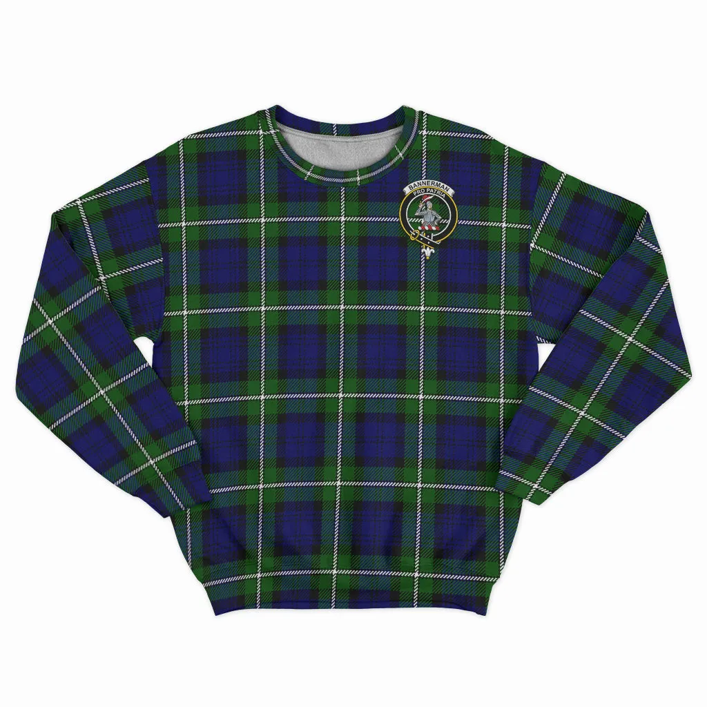 Bannerman Tartan Sweatshirt with Family Crest