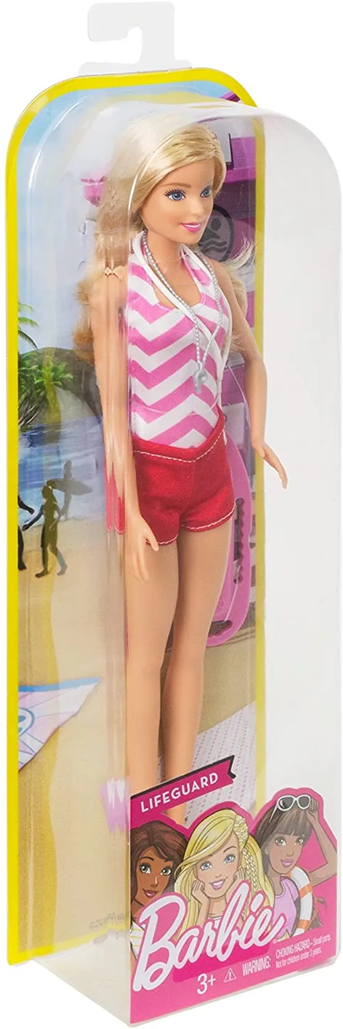 Barbie Doll Career Assortment: Barbie Nurse, Life Guard, Barbie Skate (1Pcs)