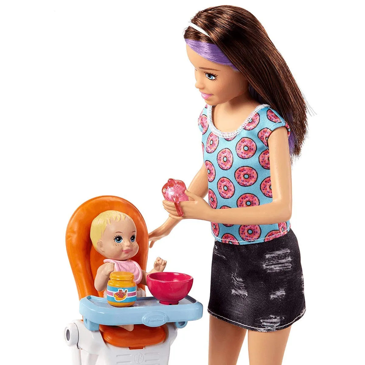 Barbie Skipper Babysitters Inc. Doll and Feeding Playset