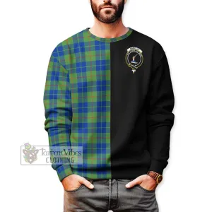 Barclay Hunting Ancient Tartan Sweatshirt with Family Crest and Half Of Me Style