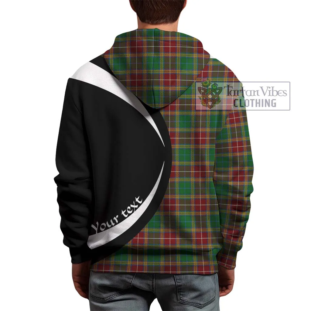 Baxter Tartan Hoodie with Family Crest Circle Style